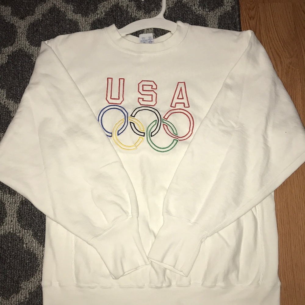 VINTAGE OLYMPICS CHAMPION white sweatshirt